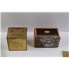 Image 4 : (2) Vintage Tins (Alpha Dustless Crayons, Bovril Cubes),(12+) Vintage Post Cards & Package of Printe