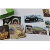 Image 6 : (2) Vintage Tins (Alpha Dustless Crayons, Bovril Cubes),(12+) Vintage Post Cards & Package of Printe