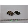 Image 1 : (2) Die Cast Tanks ( Corgi Tiger 1 - Missing Tracks & Unknown)