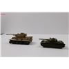 Image 3 : (2) Die Cast Tanks ( Corgi Tiger 1 - Missing Tracks & Unknown)