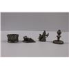 Image 3 : (4 pcs) Fine Pewter Knick-Knacks