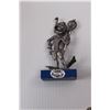 Image 3 : (4 pcs) Pewter Knick-Knacks (One w/missing Base) - Made in Italy