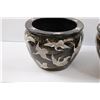 Image 2 : (2) Asian Crane Planters/Pots