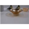 Image 2 : Footed Iridescent Bowl, 6 oz Iridescent Fire-King Bowl, Coffee Mug, 1968 Pint Beer Mug, Plated Glass