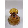 Image 10 : Vintage AMBER CARNIVAL GLASS PEDESTAL BOWL with Grapes IRIDESCENT 8-1/2" High & Lenox "Serenade" Rou