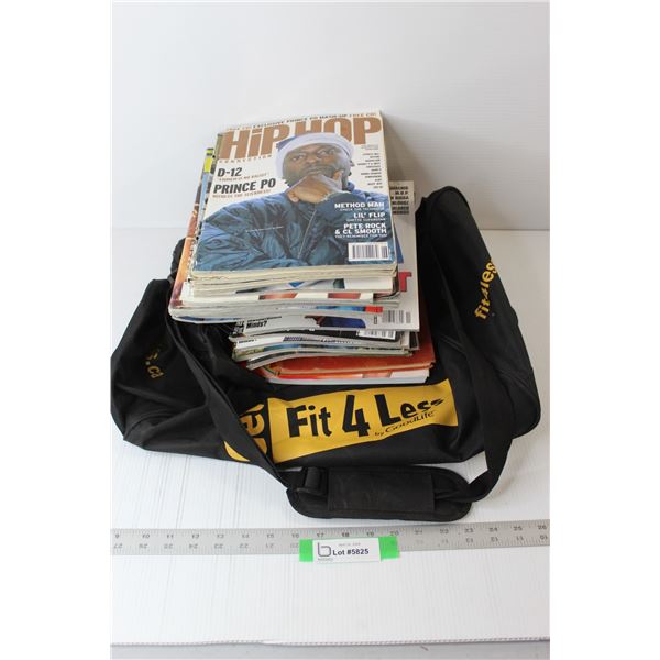 (2) Vintage Books, Paper Planes Book, Hip Hop Magazines, GoodLife Bag ...