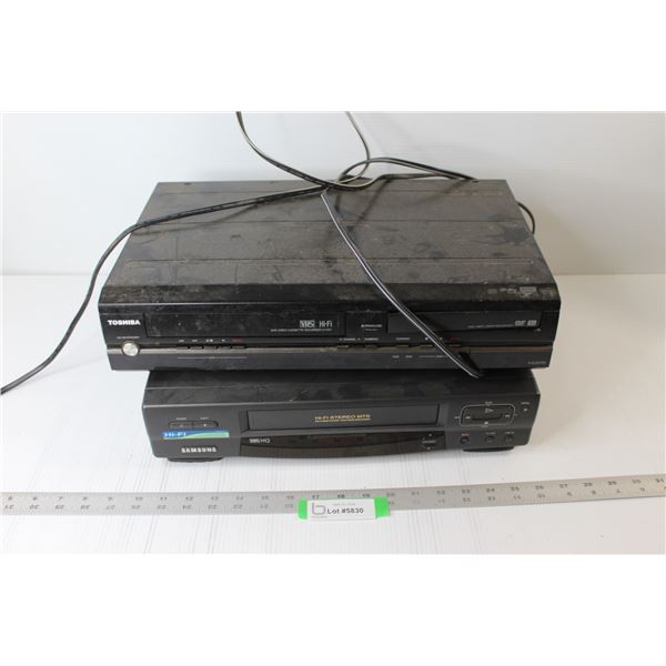 Samsung Video Cassette Recorder, Toshiba DVD/Video Cassette Recorder