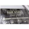 Image 2 : Ram Board Stair Armor (NIB) - Metal Closet Rod (38" - 60) - Wooden Coat Rack w/Brass Hooks