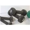 Image 3 : (9) Hand Weights (4 - 3lb, 2 - 1lb, 2 - 5lb, 1 - 8lb)