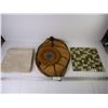 Image 1 : (10) Dinner Napkins,(12) Place Mats, Pot Holder and Glass Backsplash Tile