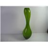 Image 3 : Lime Green Abstract Vase and Fused Art Serving Platter