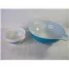 Image 3 : Set of (4) Pyrex Horizon Blue Bowls-very nice condition