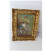 Image 2 : (2) Framed Flower Pictures, (1) Small Oval Picture