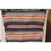 Image 1 : Area Homemade Rag Rug - 3' x 2.5'