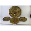Image 1 : (4) Brass Decor Plates