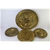 Image 6 : (4) Brass Decor Plates