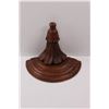 Image 3 : Wall Mounted Wooden Pedestal Shelf - Made in Thailand (Has a Crack)