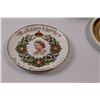 Image 2 : (2) Queen Elizabeth II Coronation Commemorative Plates & Iridescent Dish