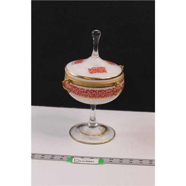 Pedestal Candy Dish w/Lid