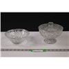 Image 1 : (2 pcs) Crystal Candy Dishes & (1) Lid