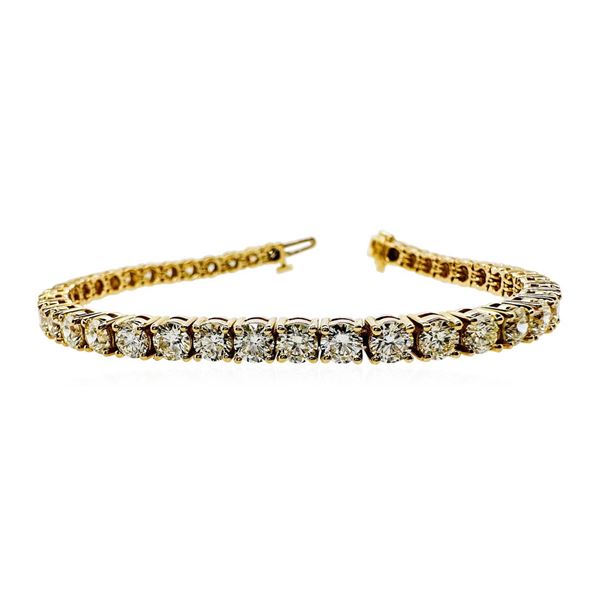 10.07 ctw Diamond Tennis Bracelet - 14KT Yellow Gold