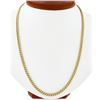 Image 1 : NEW Unisex Solid 14k Yellow Gold 4.4mm Miami Cuban Curb Link 22" Chain Necklace