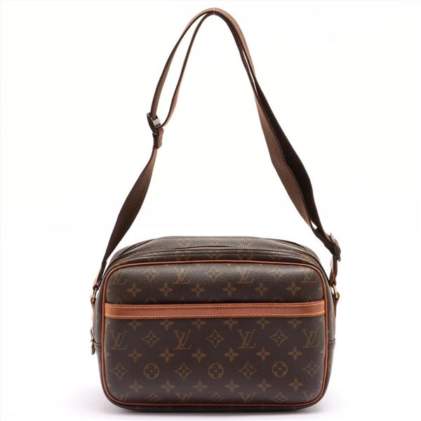 Louis Vuitton Monogram Canvas Leather Reporter PM Bag