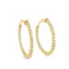 Image 1 : 2.20 ctw Diamond Hoop Earrings - 14KT Yellow Gold