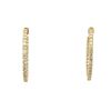 Image 2 : 2.20 ctw Diamond Hoop Earrings - 14KT Yellow Gold