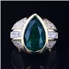 Image 1 : 5.52 ctw Emerald and 2.25 ctw Diamond 18K Yellow Gold Ring (GIA CERTIFIED)