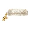 Image 4 : Chanel Gold Leather Pouch with Tassel