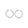 Image 3 : 6.30 ctw Diamond Hoop Earrings - 14KT White Gold