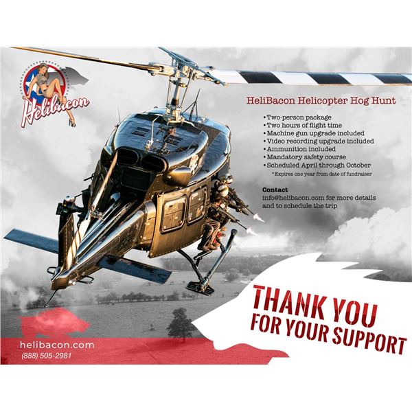 HeliBacon Helicopter Hog Hunt in Texas