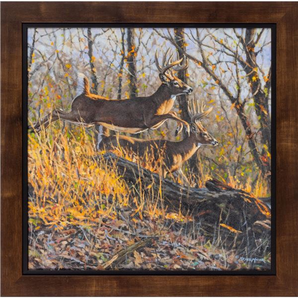 “Whitetail Getaway” by Bruce Miller
