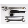Image 1 : ASSORTED TOOLS INC. CRESCENT WRENCH, PIPE WRENCH,