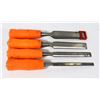 Image 1 : X4 CHISELS INC SIZES MARKED: 1/2", 1", 1/4", 3/4"