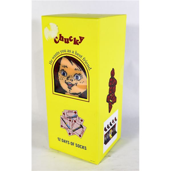 NEW CHUCKY 12 DAYS OF SOCKS GIFT SET