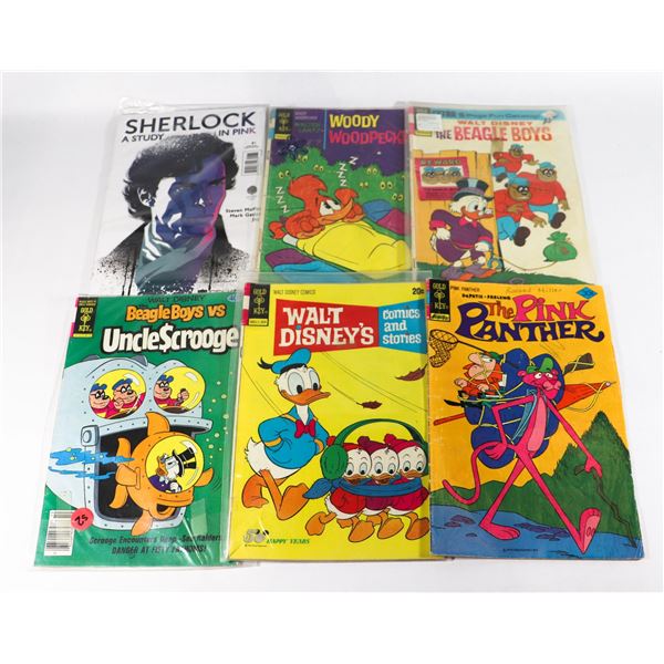 VINTAGE COMIC BOOK LOT OF 6