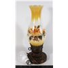Image 1 : VINTAGE MILK GLASS HURRICANE LAMP TALL