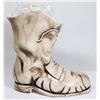 Image 3 : CAPODIMONTE LARGE FLORAL BOOT PLANTER HAND MADE