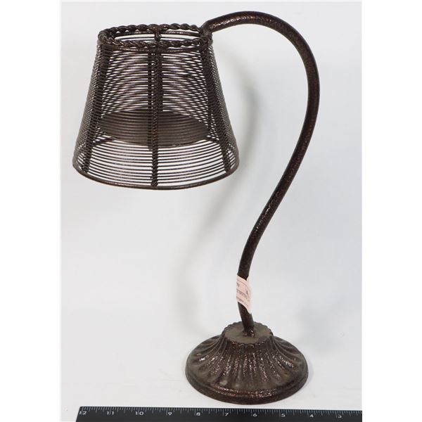 METAL LAMP CANDLE HOLDER 14  TALL