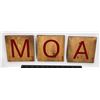 Image 1 : 3PC SCRABBLE THEME WOOD WALL ART