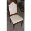 Image 1 : WOOD/ FABRIC DINING ROOM CHAIR