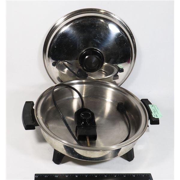 ELECTRIC STAINLESS STEEL FRYING PAN