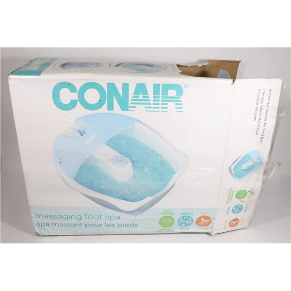 CONAIR MASSAGING FOOT SPA IN ORIGINAL BOX