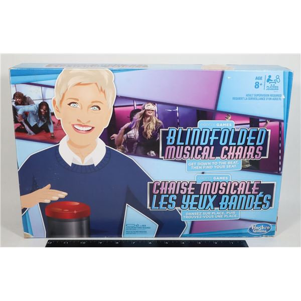 ELLEN'S GAME BLINDFOLDED MUSICAL CHAIR GAME IN BOX
