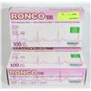 Image 1 : TWO NEW 100 COUNT BOXES OF RONCO SIZE LARGE