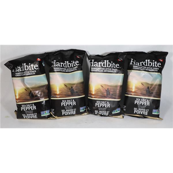 BOX OF HARDBITE CHIPS 4 SEA SALT AND PEPPER