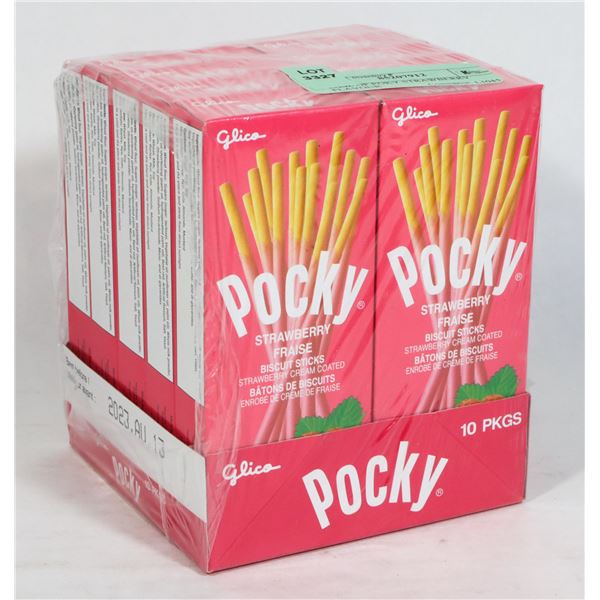 CASE OF POCKY STRAWBERRY FLAVOUR