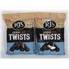 Image 1 : TWO BAGS RJ'S LICORICE CHOC TWISTS 280G